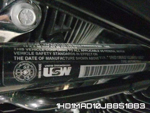 1HD1MAD10JB851883 фото 2