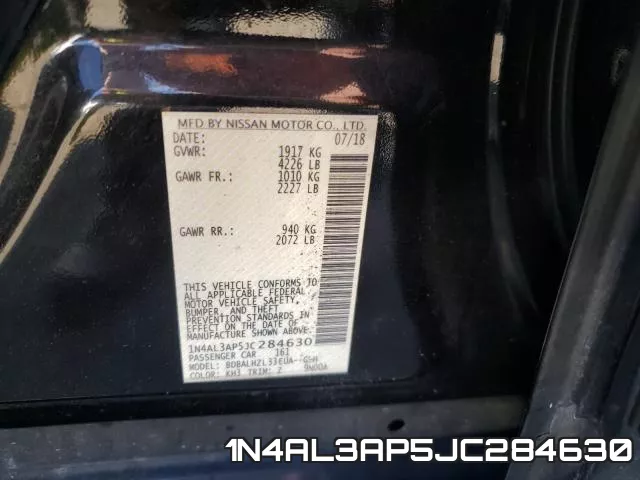 1N4AL3AP5JC284630 фото 2
