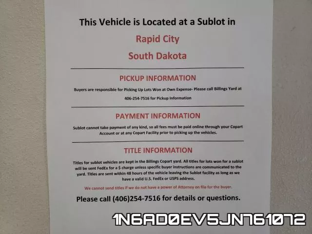 1N6AD0EV5JN761072 фото 10