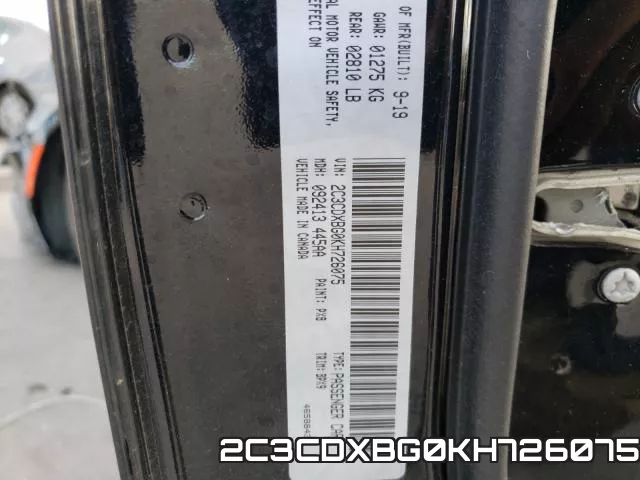 2C3CDXBG0KH726075 фото 2
