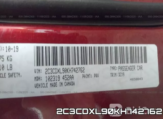 2C3CDXL90KH742762 фото 10