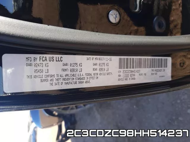 2C3CDZC98HH514237 фото 2