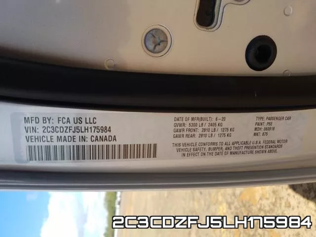2C3CDZFJ5LH175984 фото 2