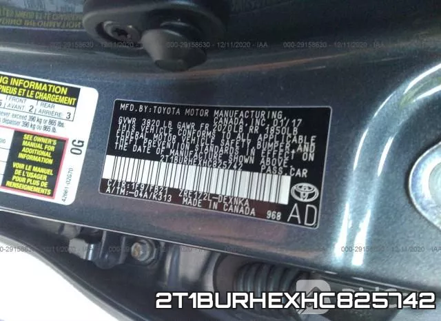 2T1BURHEXHC825742 фото 10