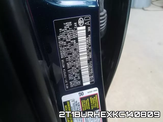 2T1BURHEXKC140809 фото 2