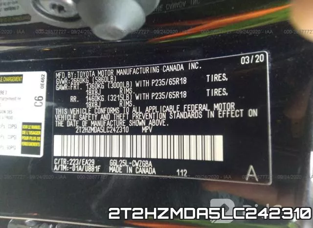 2T2HZMDA5LC242310 фото 10