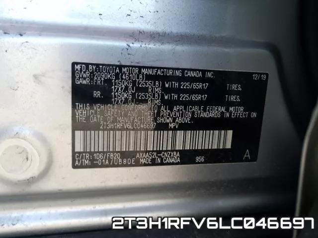 2T3H1RFV6LC046697 фото 2