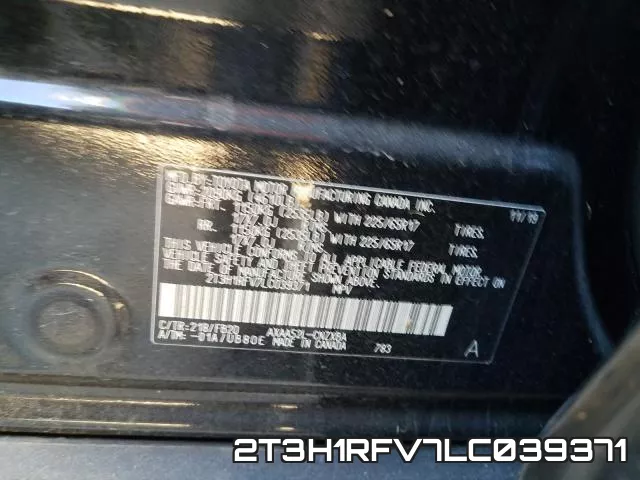 2T3H1RFV7LC039371 фото 2