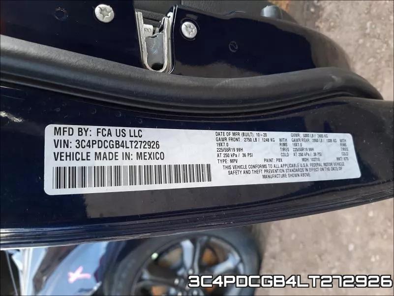 3C4PDCGB4LT272926 фото 2