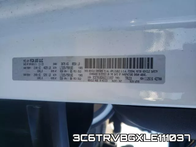 3C6TRVBGXLE111037 фото 2