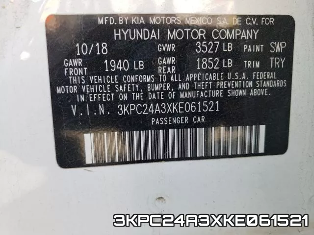 3KPC24A3XKE061521 фото 2