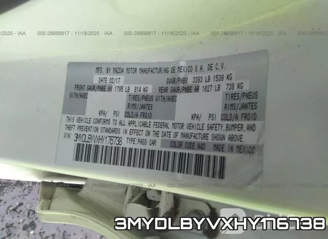 3MYDLBYVXHY176738 фото 10