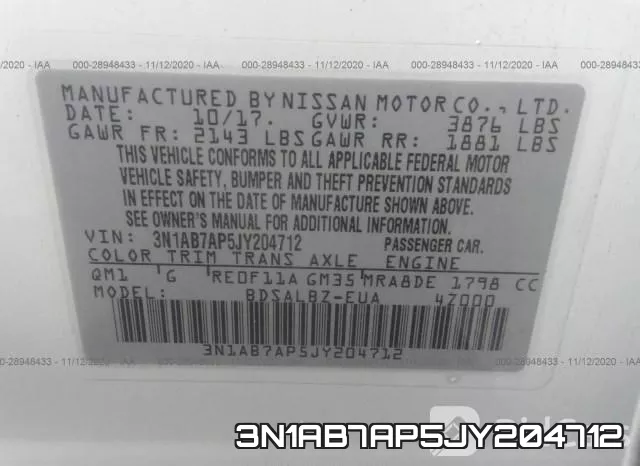 3N1AB7AP5JY204712 фото 10