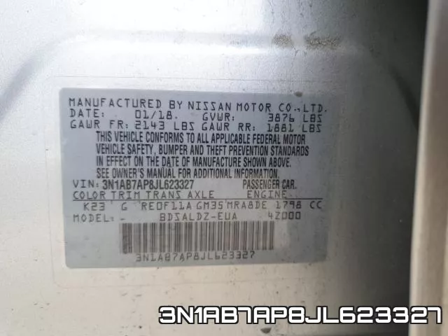 3N1AB7AP8JL623327 фото 2