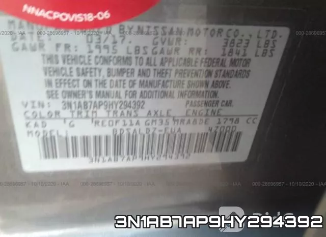 3N1AB7AP9HY294392 фото 10
