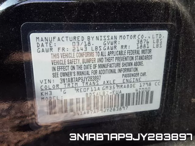 3N1AB7AP9JY283897 фото 2
