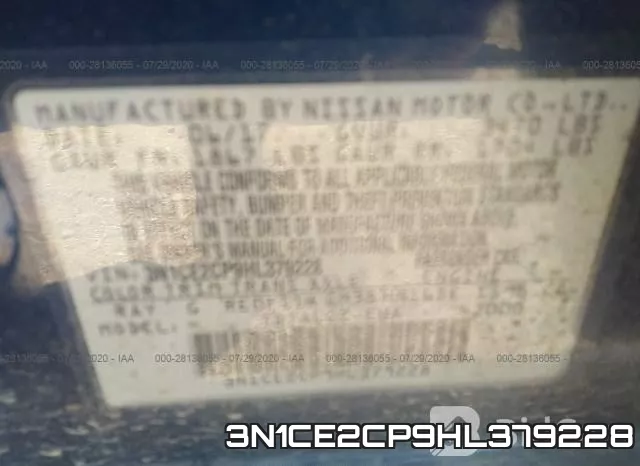 3N1CE2CP9HL379228 фото 9