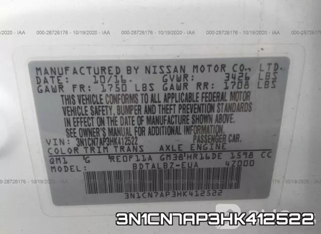 3N1CN7AP3HK412522 фото 10