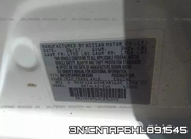 3N1CN7AP6HL891545 фото 10
