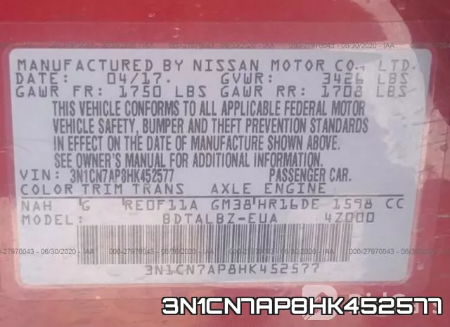 3N1CN7AP8HK452577 фото 9