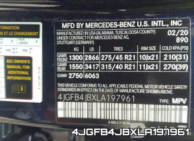4JGFB4JBXLA197961 фото 10