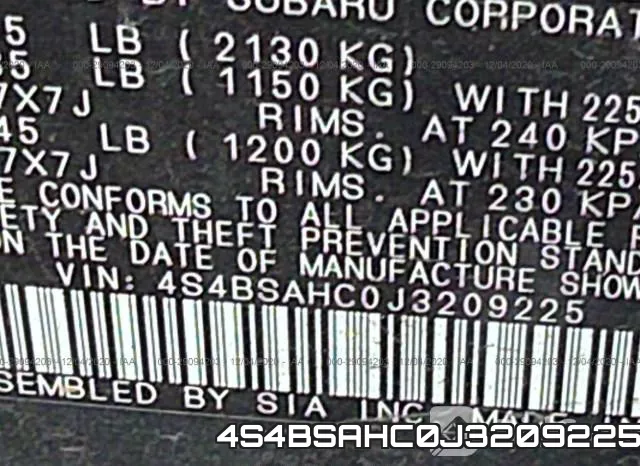 4S4BSAHC0J3209225 фото 10