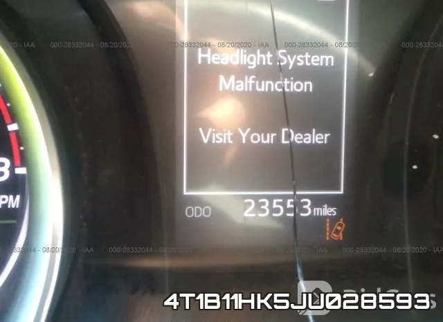 4T1B11HK5JU028593 фото 8