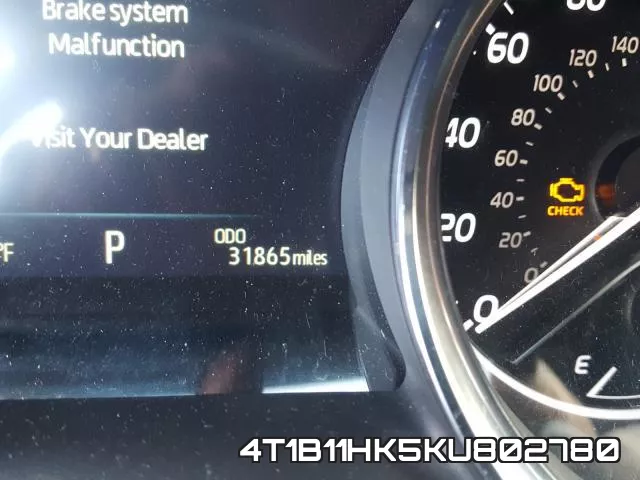 4T1B11HK5KU802780 фото 9