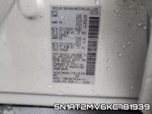 5N1AT2MV6KC781939 фото 2