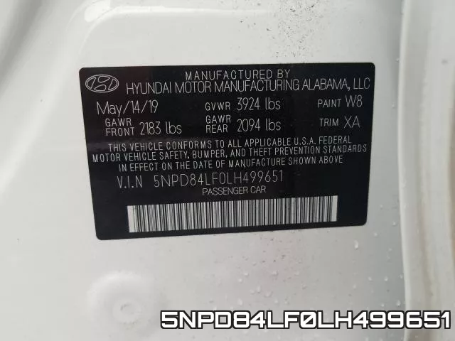 5NPD84LF0LH499651 фото 2