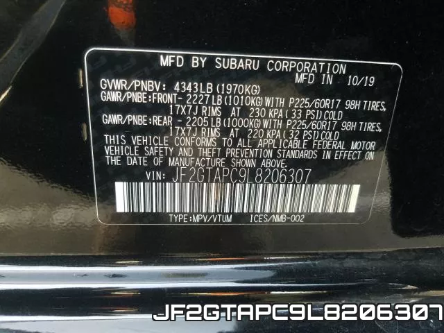 JF2GTAPC9L8206307 фото 2