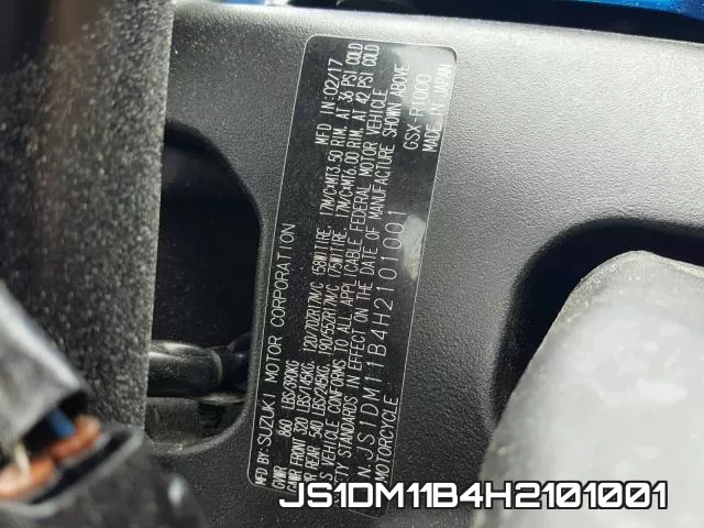 JS1DM11B4H2101001 фото 2