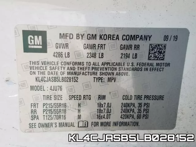KL4CJASB5LB028152 фото 2