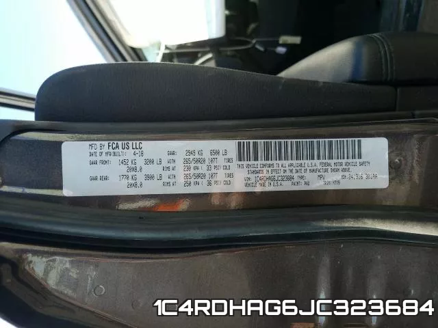 1C4RDHAG6JC323684 фото 2