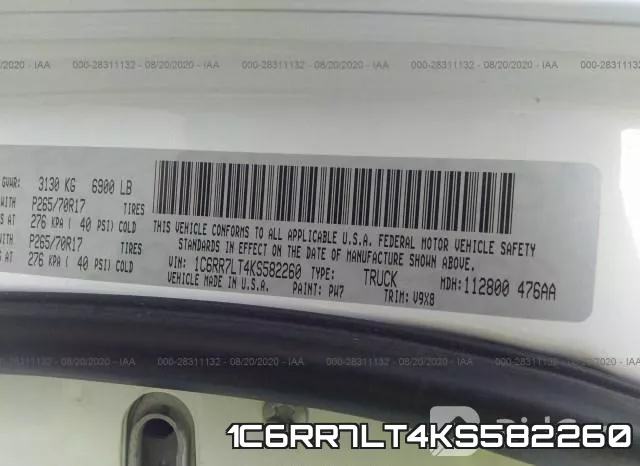 1C6RR7LT4KS582260 фото 10