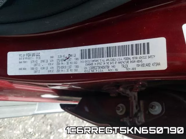 1C6RREGT5KN650790 фото 2