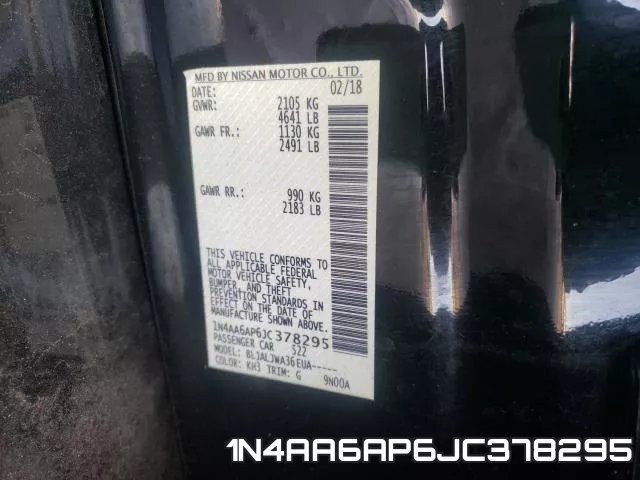 1N4AA6AP6JC378295 фото 2