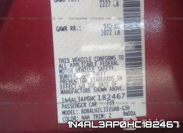 1N4AL3AP0HC182467 фото 9