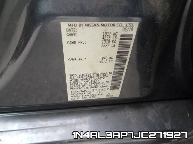 1N4AL3AP7JC271927 фото 2