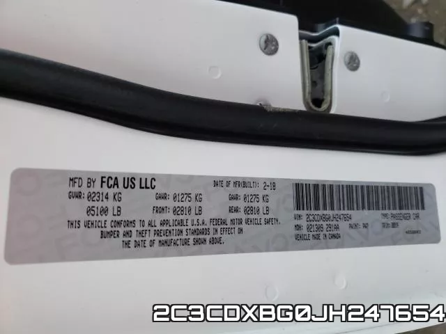 2C3CDXBG0JH247654 фото 2