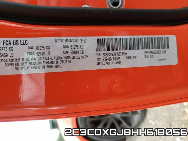 2C3CDXGJ8HH618056 фото 2