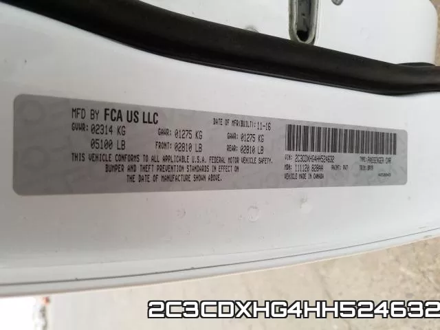 2C3CDXHG4HH524632 фото 2