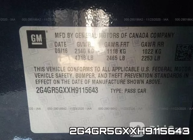 2G4GR5GXXH9115643 фото 10