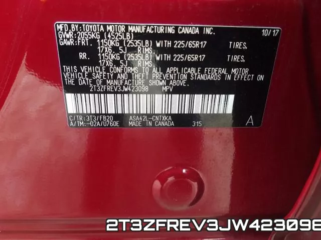 2T3ZFREV3JW423098 фото 2