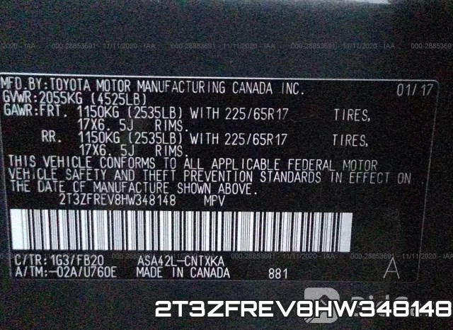 2T3ZFREV8HW348148 фото 8