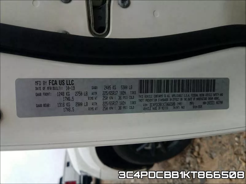 3C4PDCBB1KT866508 фото 2