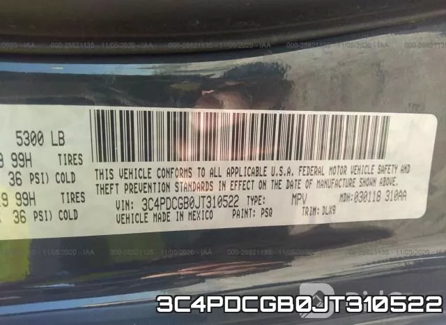 3C4PDCGB0JT310522 фото 10