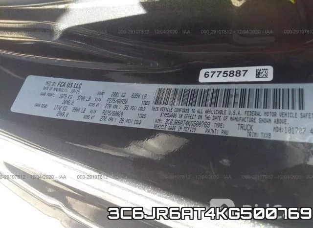 3C6JR6AT4KG500769 фото 10
