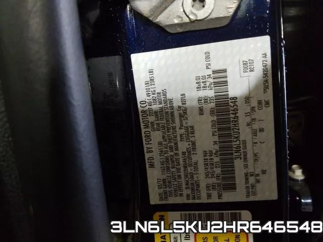 3LN6L5KU2HR646548 фото 2