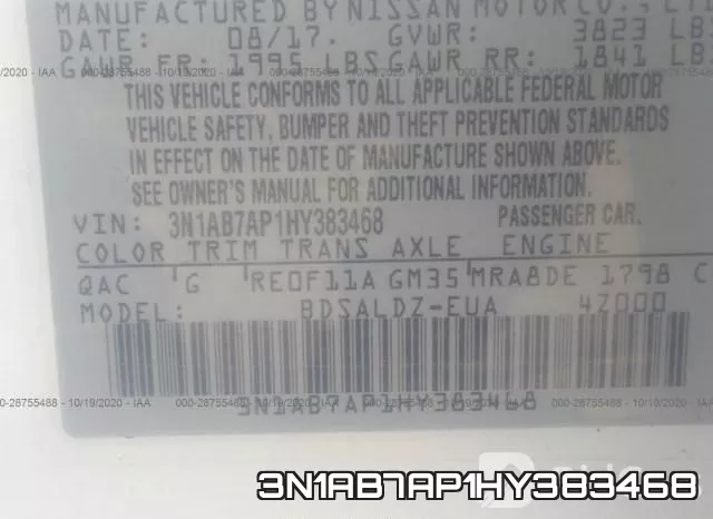 3N1AB7AP1HY383468 фото 10